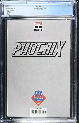 Phoenix #1 SDCC Exclusive Limited to 1000. CGC 9.8