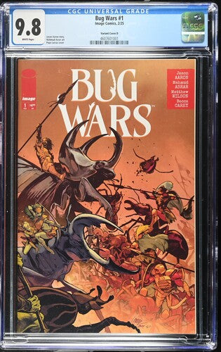 Bug Wars #1 1:25 Retailer Incentive Variant CGC 9.8 White Pages 🔥 Rare Incentive Comic