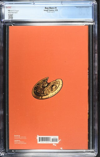 Bug Wars #1 1:25 Retailer Incentive Variant CGC 9.8 White Pages 🔥 Rare Incentive Comic